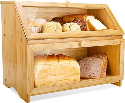 two tier bread bins uk